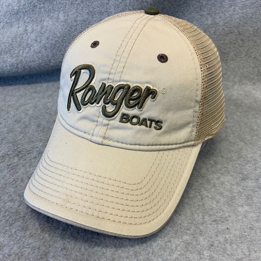 Ranger Boats Mens Tan The Game Trucker Hat Mesh Back Adjustable OSFM